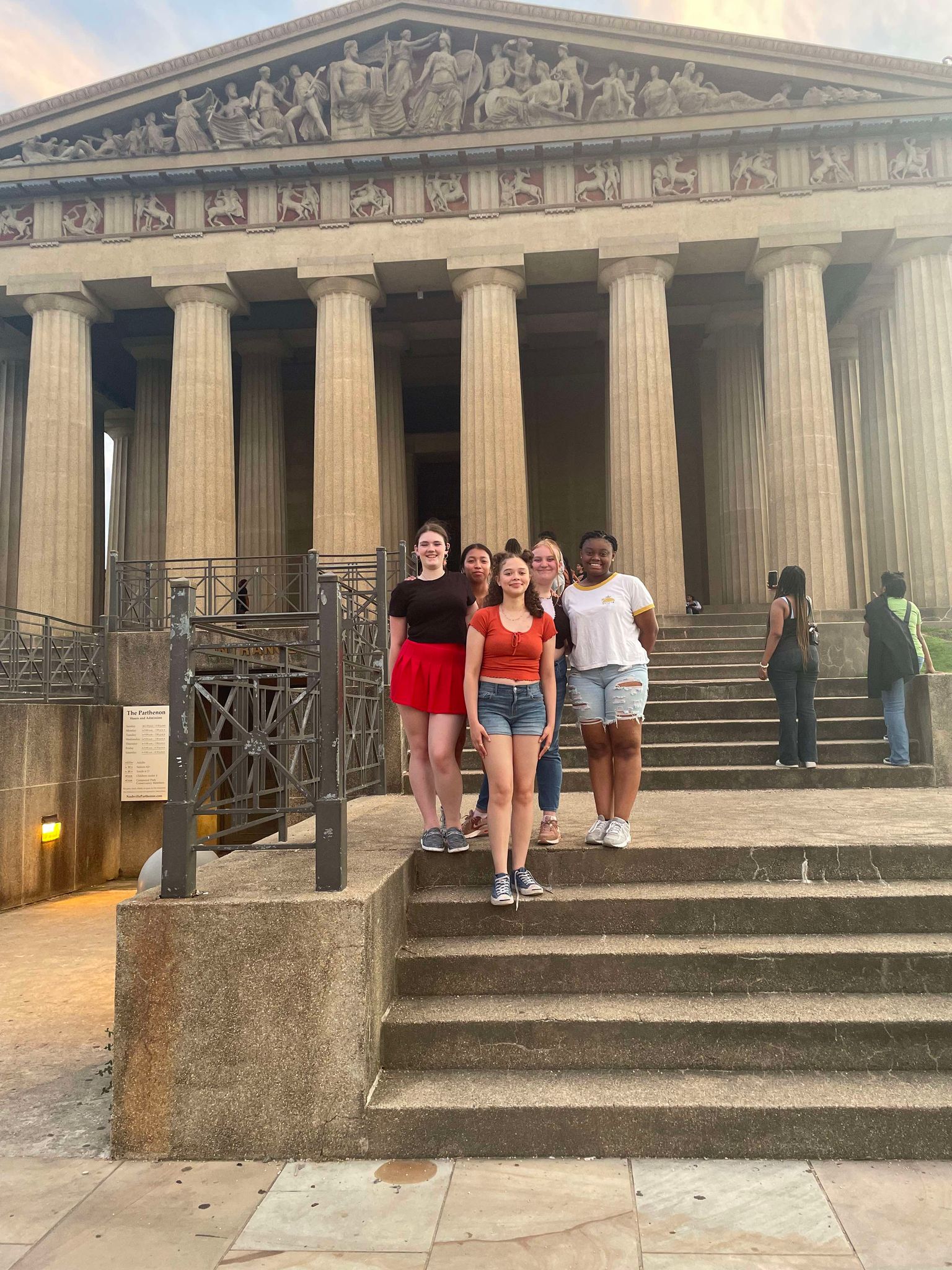 Students on a school vist.